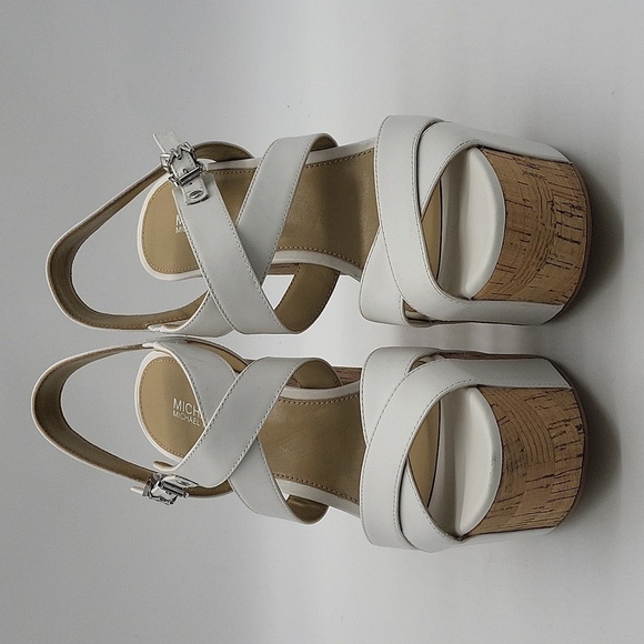 905- MICHAEL Michael Kors Suki Leather Platform Sandal Size 7 M NWT - Picture 5 of 14